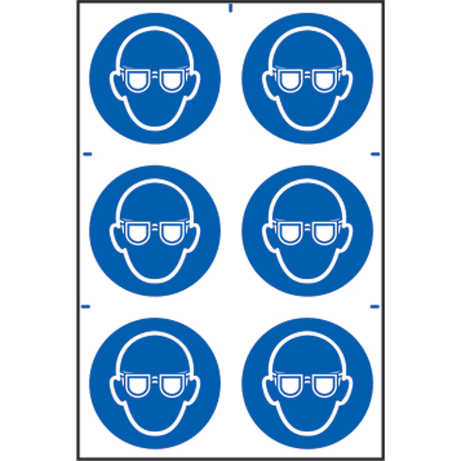 Eye protection symbols - PVC (200 x 300mm) 