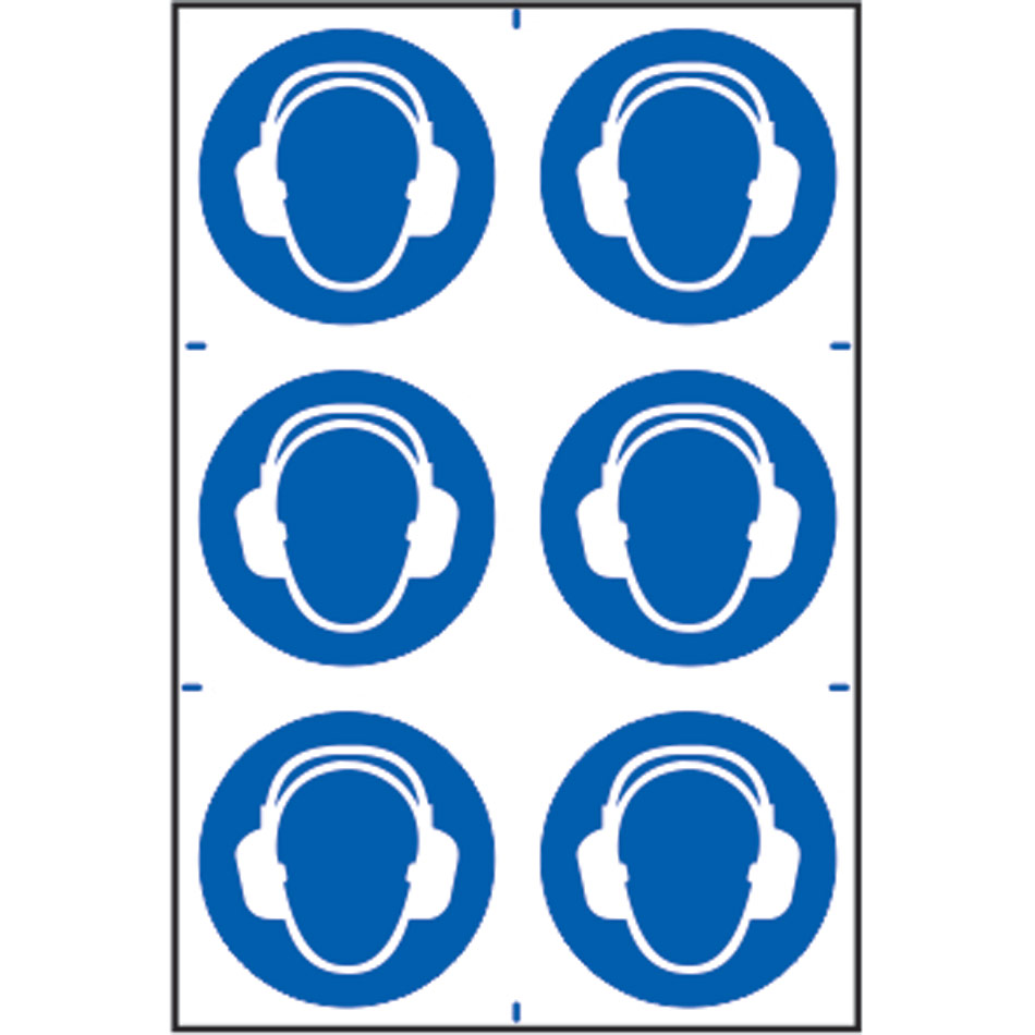 Ear protection symbols - PVC (200 x 300mm) 