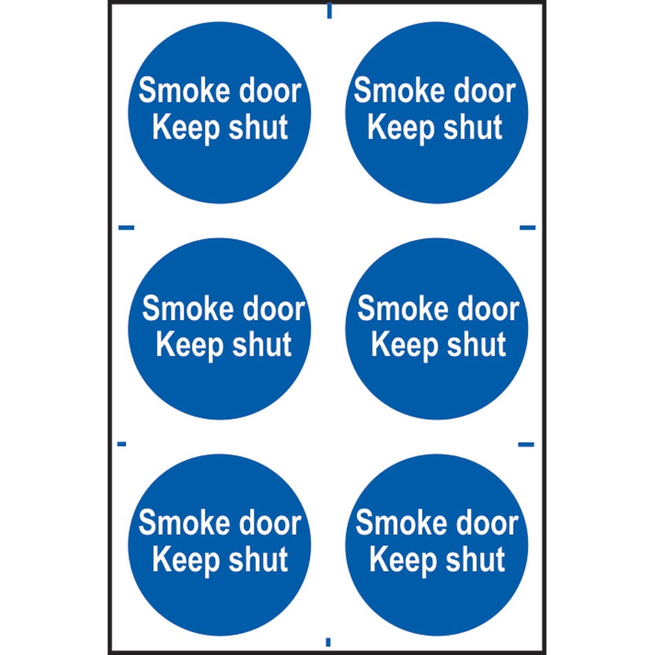 Smoke door Keep shut - PVC (200 x 300mm) 