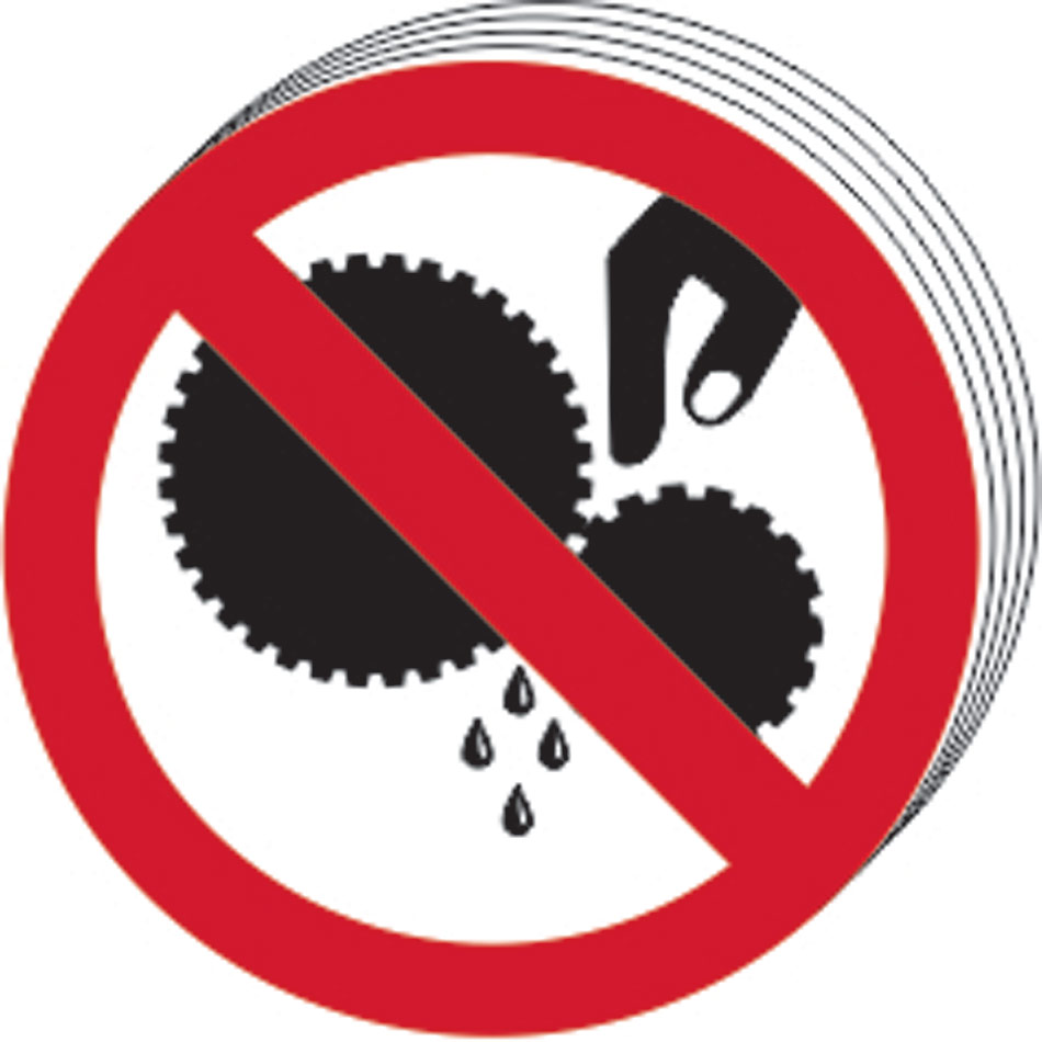 Do not touch symbol - SAV (100mm dia.) (Pack of 10)