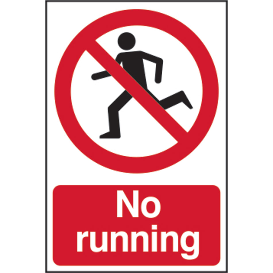 No running - PVC (200 x 300mm)