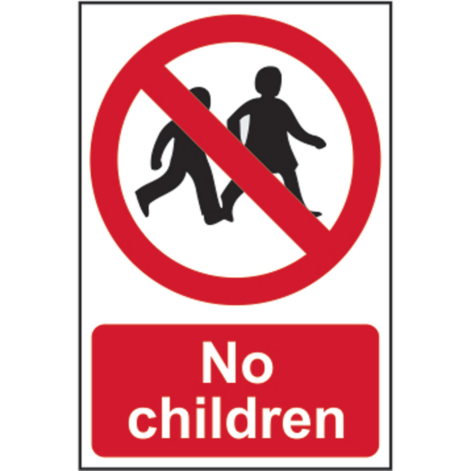 No children - PVC (200 x 300mm)