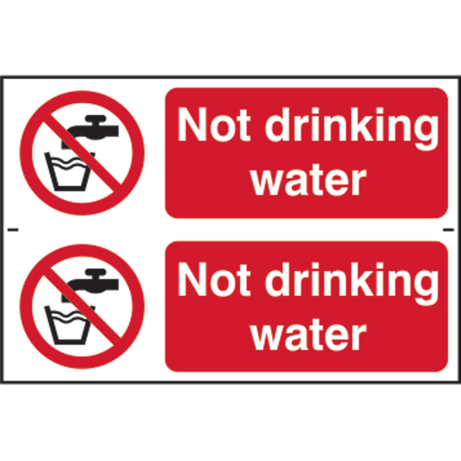 Not drinking water - PVC (300 x 200mm) 