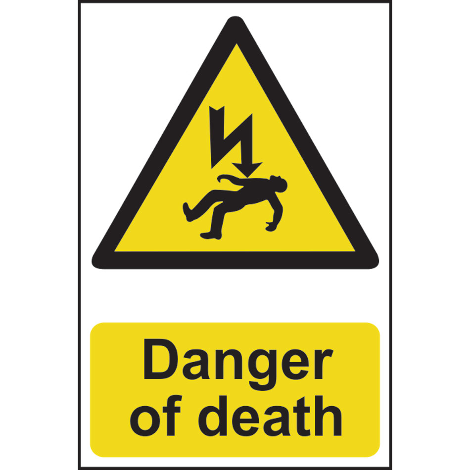 Danger of death - PVC (200 x 300mm)