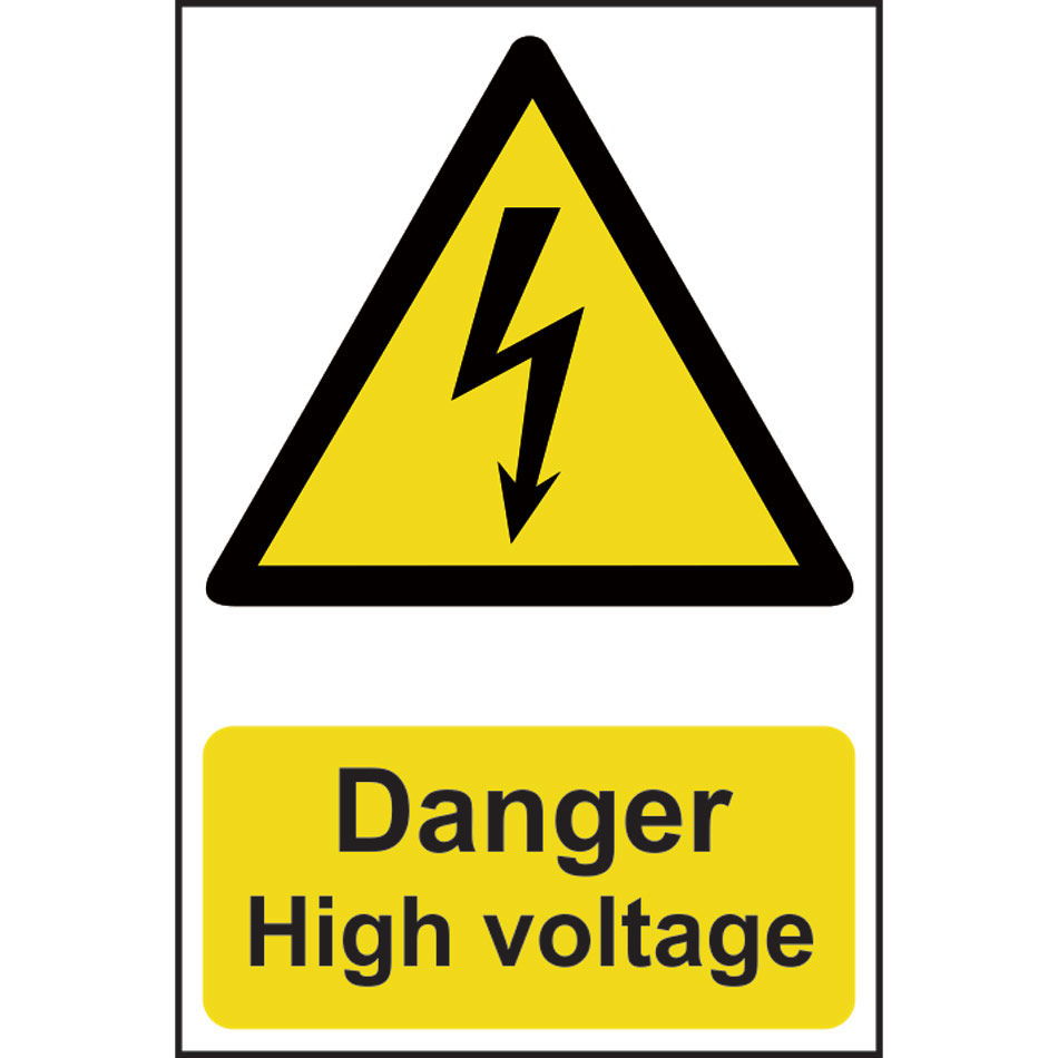 Danger High voltage - PVC (200 x 300mm)