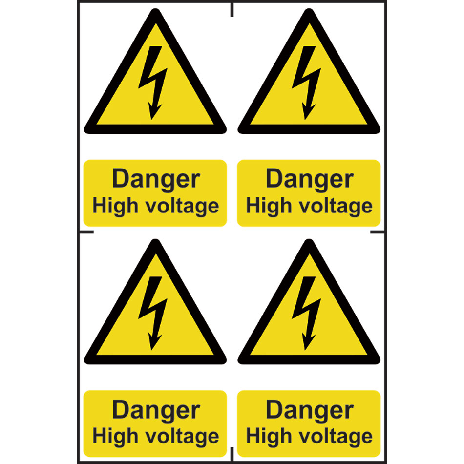 Danger High voltage - PVC (200 x 300mm) 