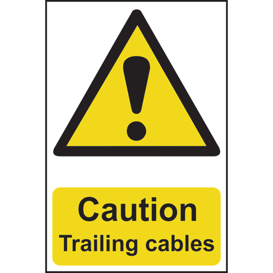 Caution Trailing cables - PVC (200 x 300mm)