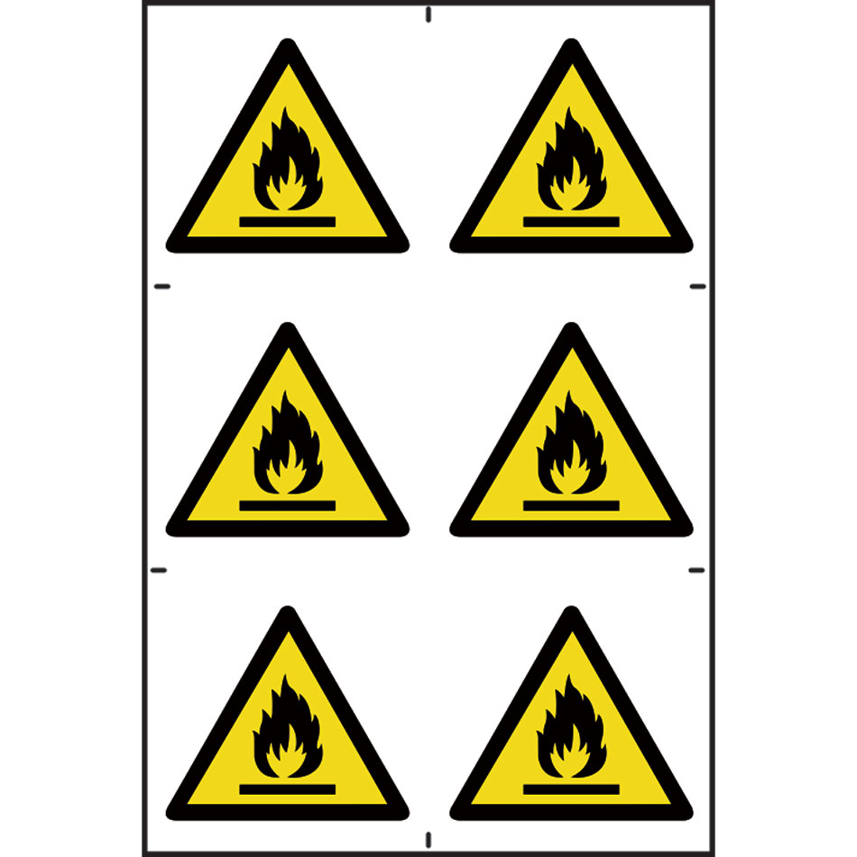 Flammable symbols - PVC (200 x 300mm) 