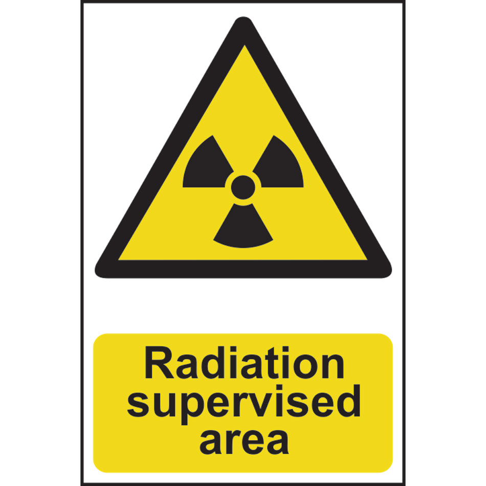 Radiation supervised area - PVC (200 x 300mm)