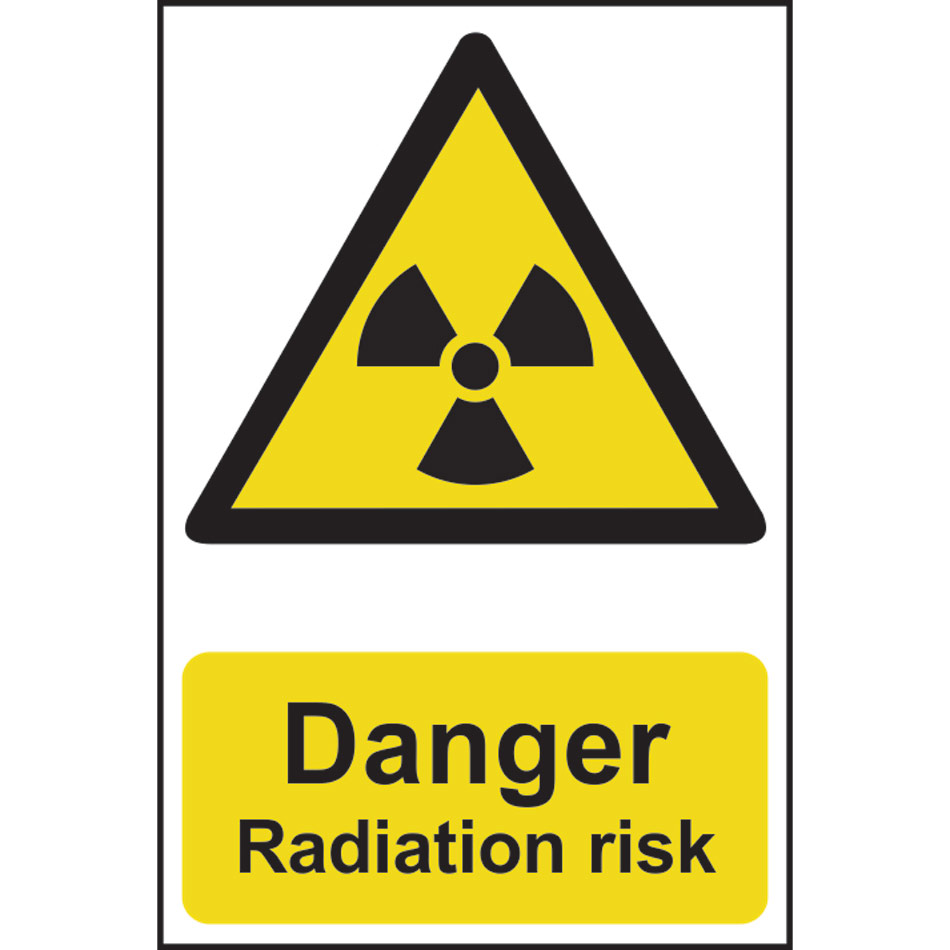 Danger Radiation risk - PVC (200 x 300mm)