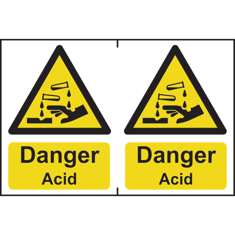Danger Acid - PVC (300 x 200mm) 