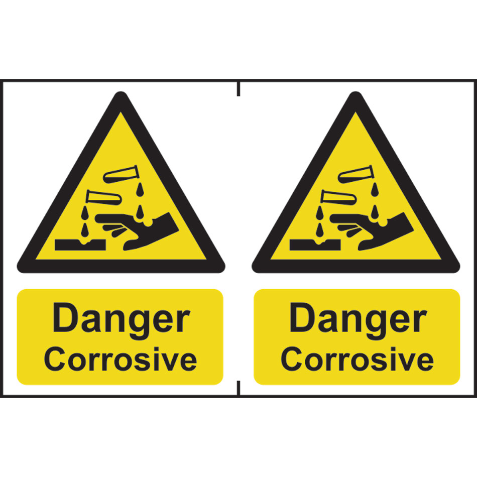 Danger Corrosive - PVC (300 x 200mm) 