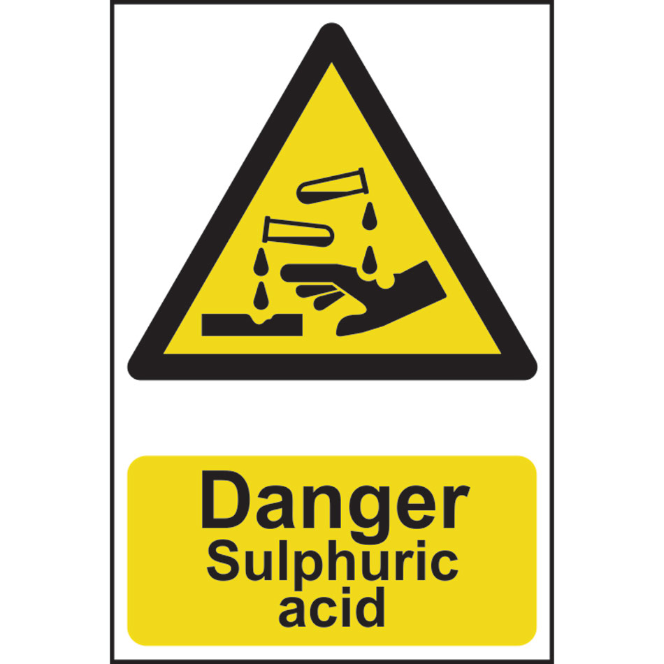 Danger Sulphuric acid - PVC (200 x 300mm)