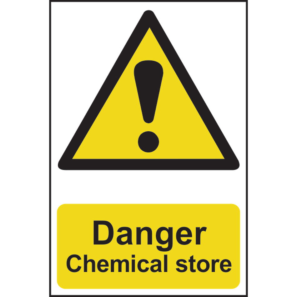 Danger Chemical store - PVC (200 x 300mm)