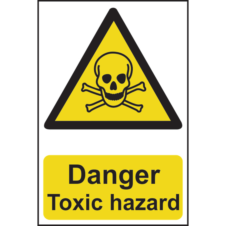 Danger Toxic Hazard - PVC (200 x 300mm)