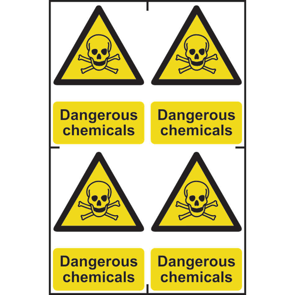 Dangerous chemicals - PVC (200 x 300mm) 