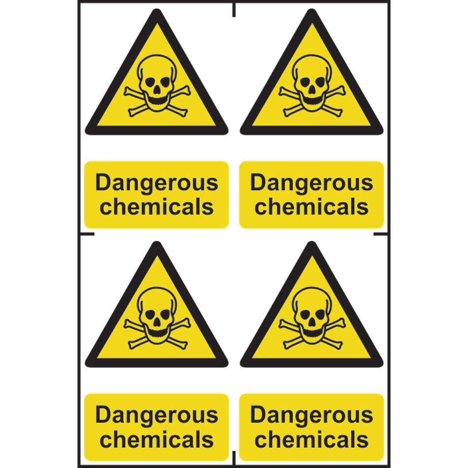 Dangerous chemicals - PVC (200 x 300mm) 