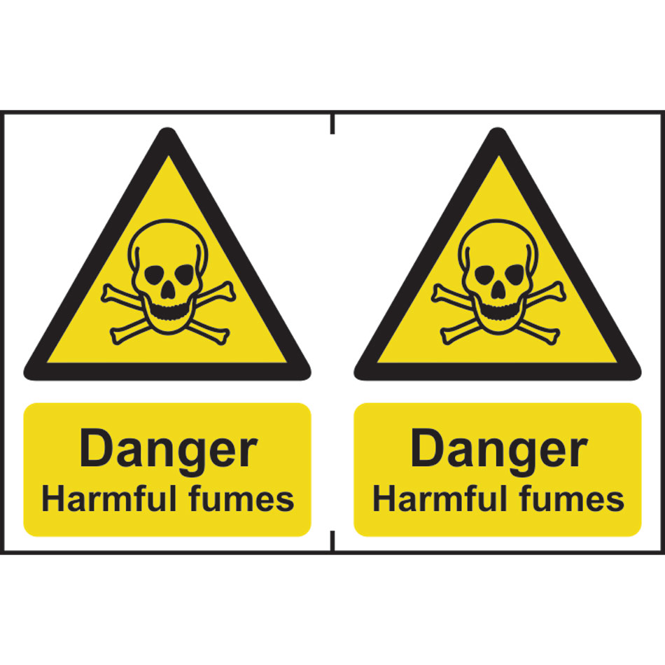 Danger Harmful fumes - PVC (300 x 200mm) 