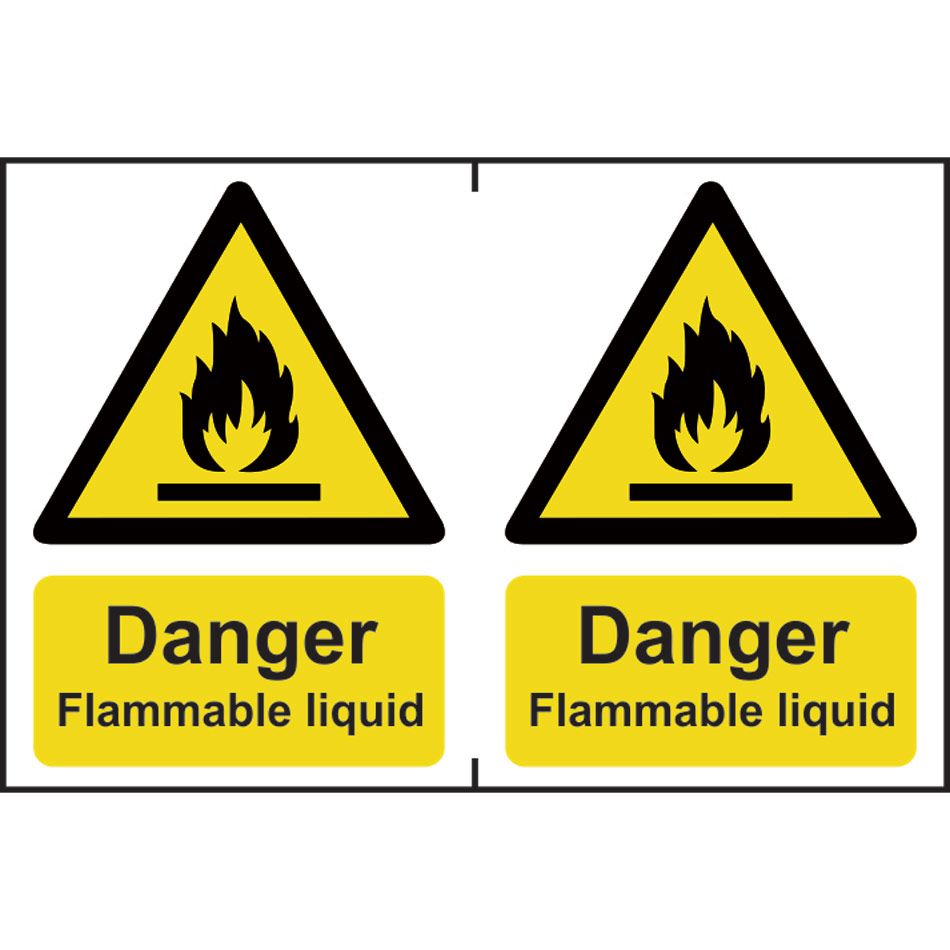 Danger Flammable liquid - PVC (300 x 200mm) 