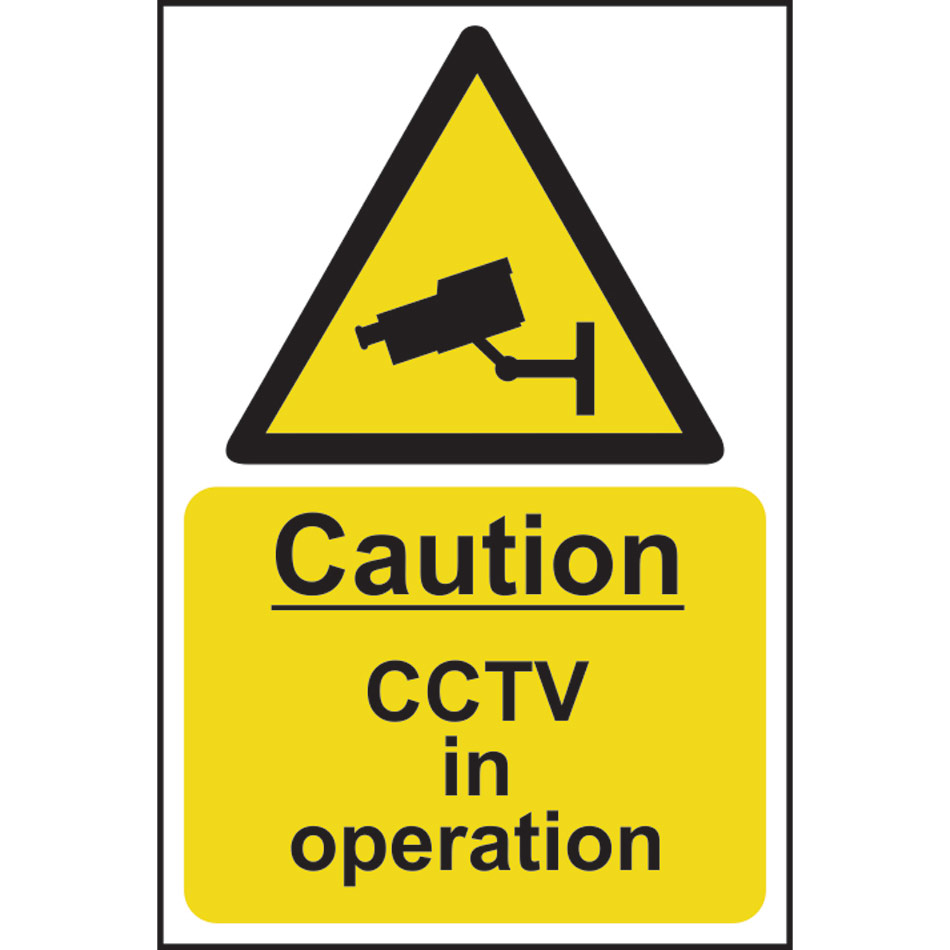 Caution CCTV in operation - RPVC (400 x 600mm)