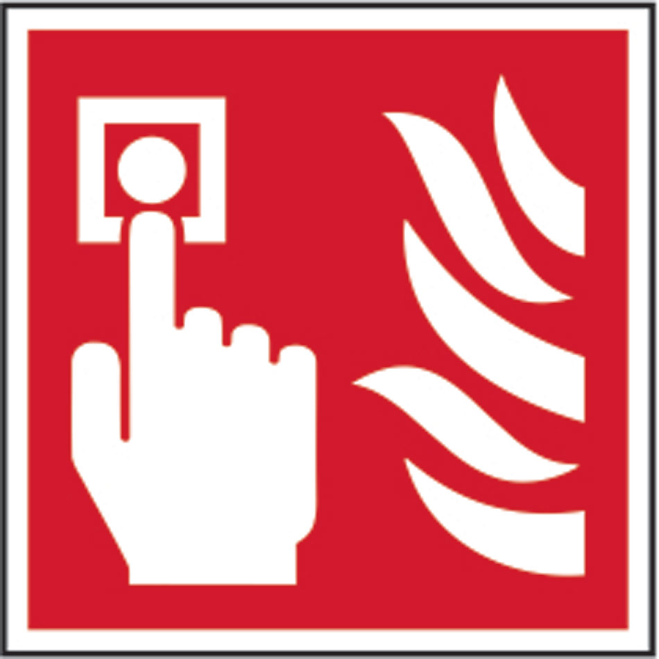Fire alarm call point symbol - RPVC (100 x 100mm)