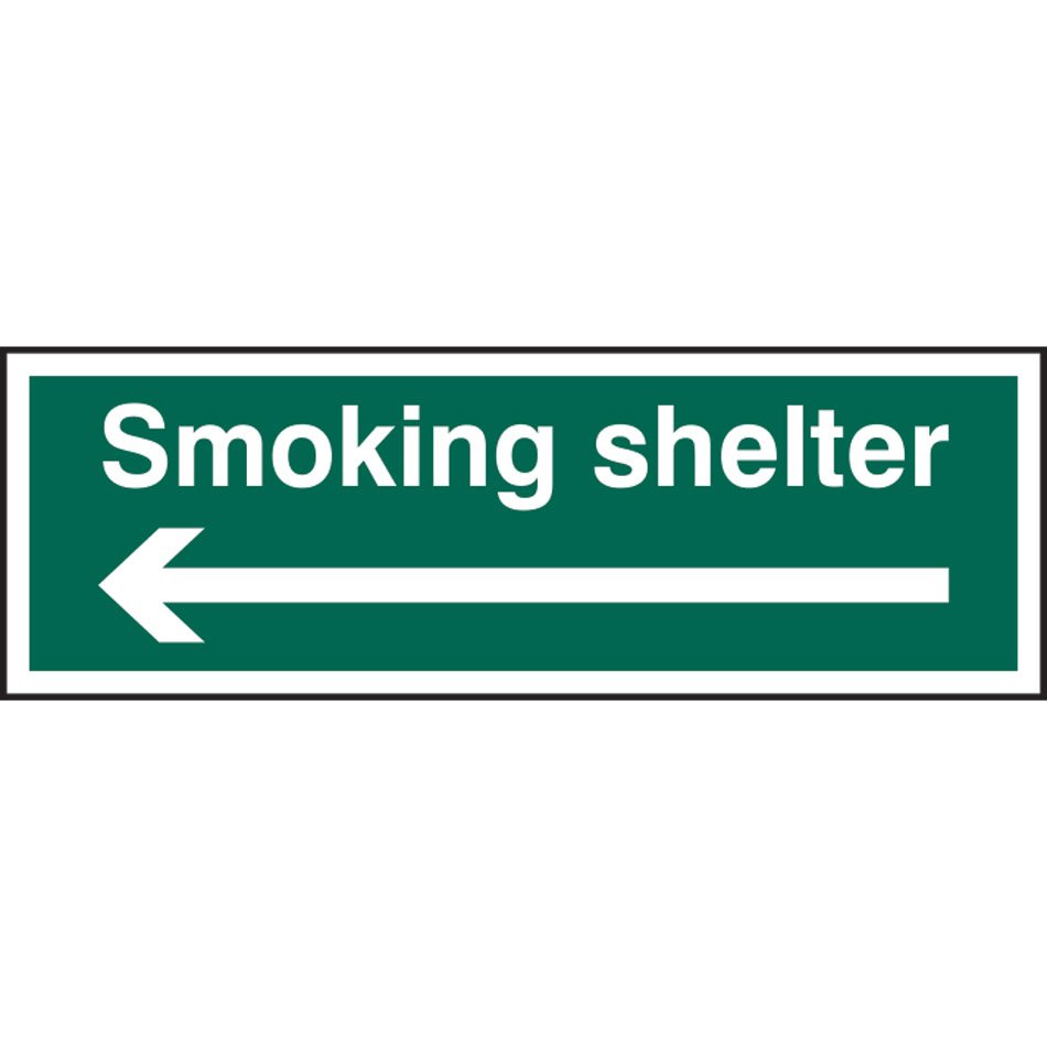 Smoking shelter (Arrow left) - SAV (300 x 100mm)