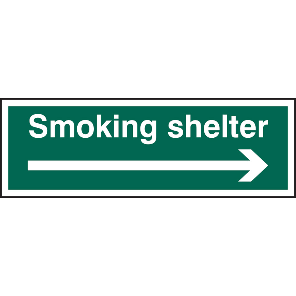 Smoking shelter (Arrow right) - SAV (300 x 100mm)