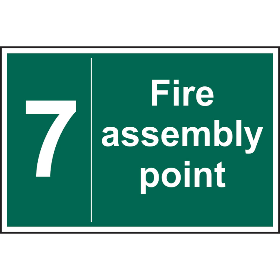 Fire assembly point 7 - RPVC (600 x 400mm)