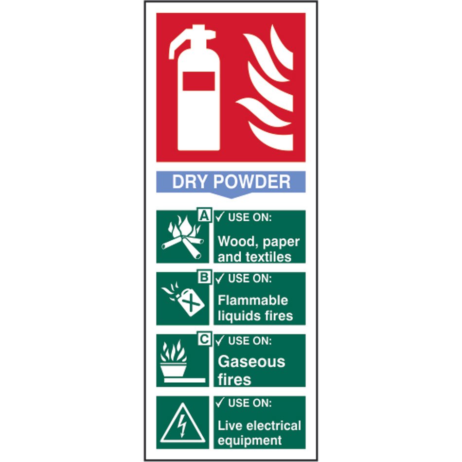 Fire extinguisher: Dry power - SAV (82 x 202mm)