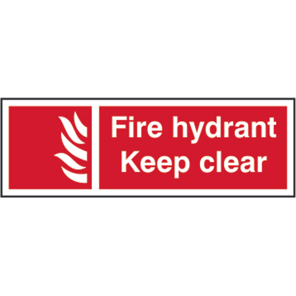 Fire hydrant Keep clear - SAV (300 x 100mm)