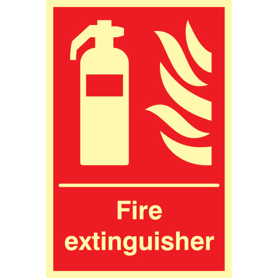 Fire extinguisher - Photolum. (200 x 300mm)