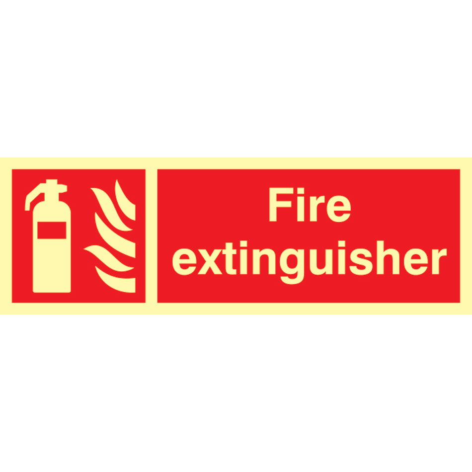 Fire extinguisher - Photolum. (300 x 100mm)
