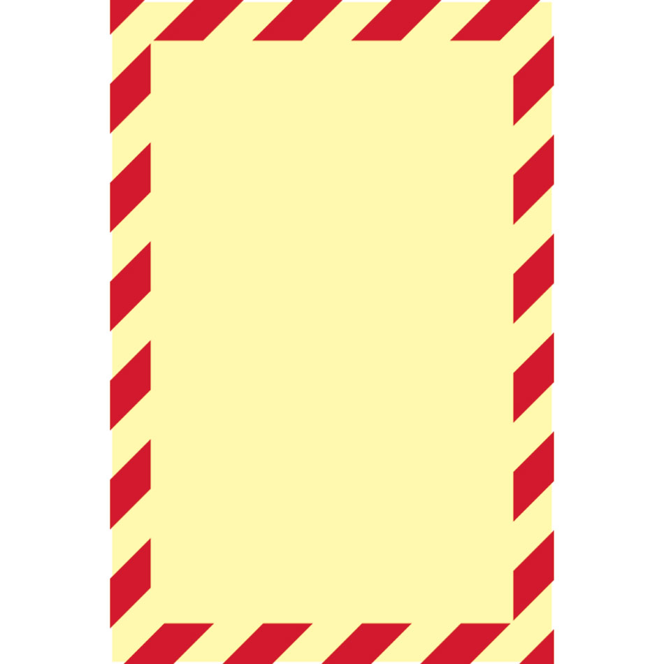 Extinguisher backboard - Photolum. (200 x 300mm)