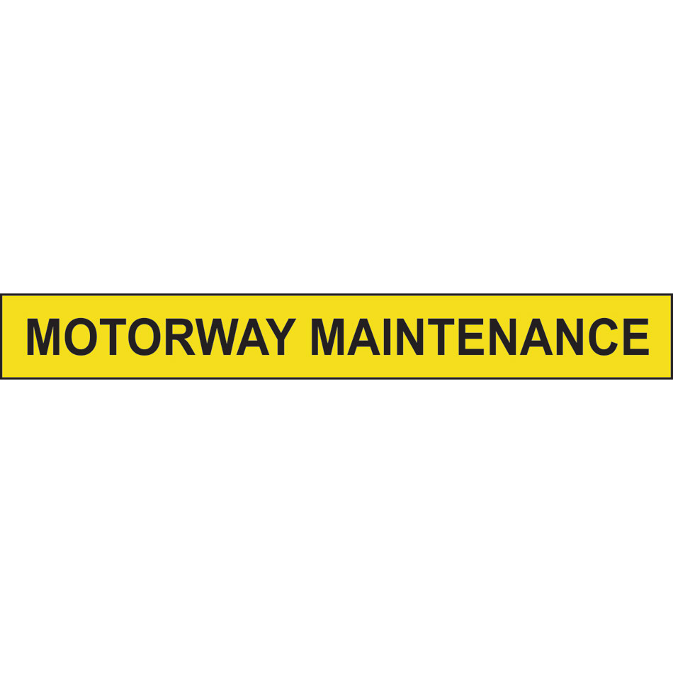 Motorway Maintenance - SAV (890 x 100mm)