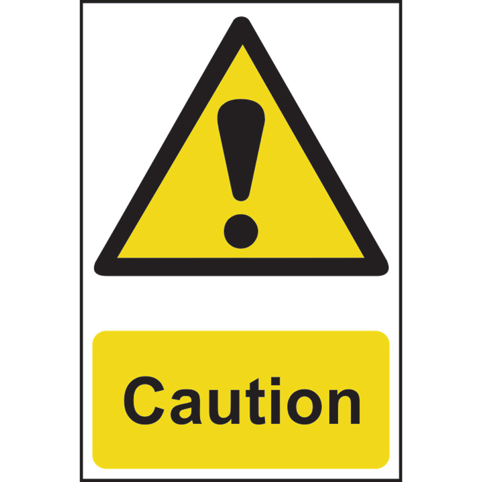 Caution - PVC (200 x 300mm)