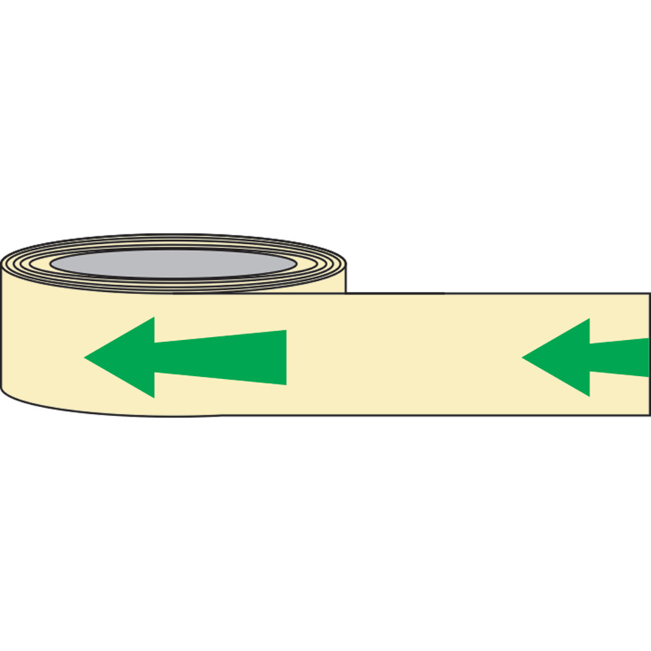 40mm x 10m Photoluminescent Arrow