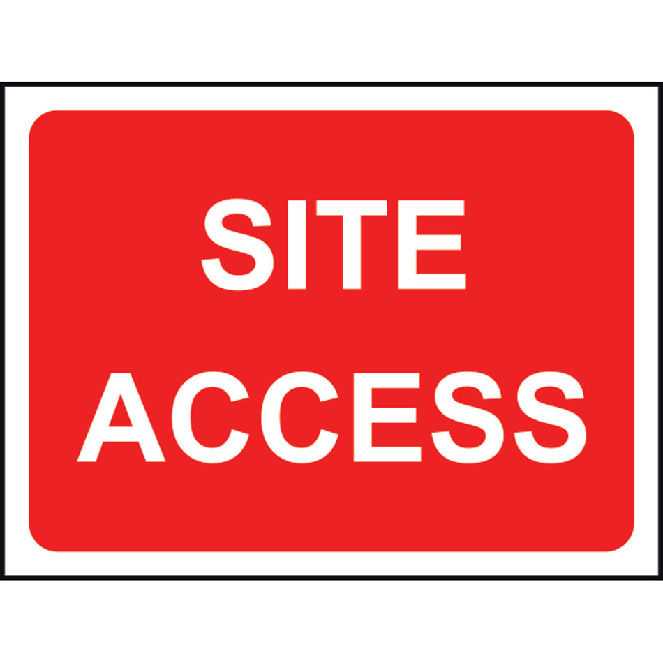 600 x 450mm  Temporary Sign & Frame - Site access