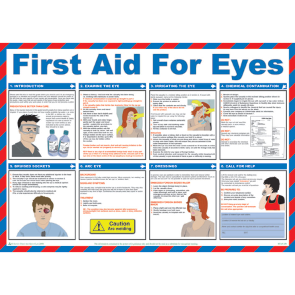 Safety Poster - First Aid for Eyes