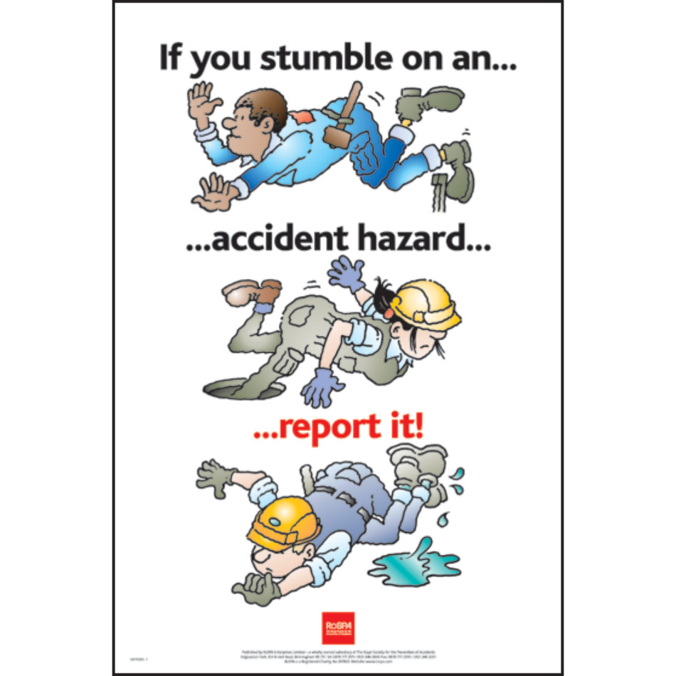 RoSPA Safety Poster - If you stumble on an accident... (Laminated)