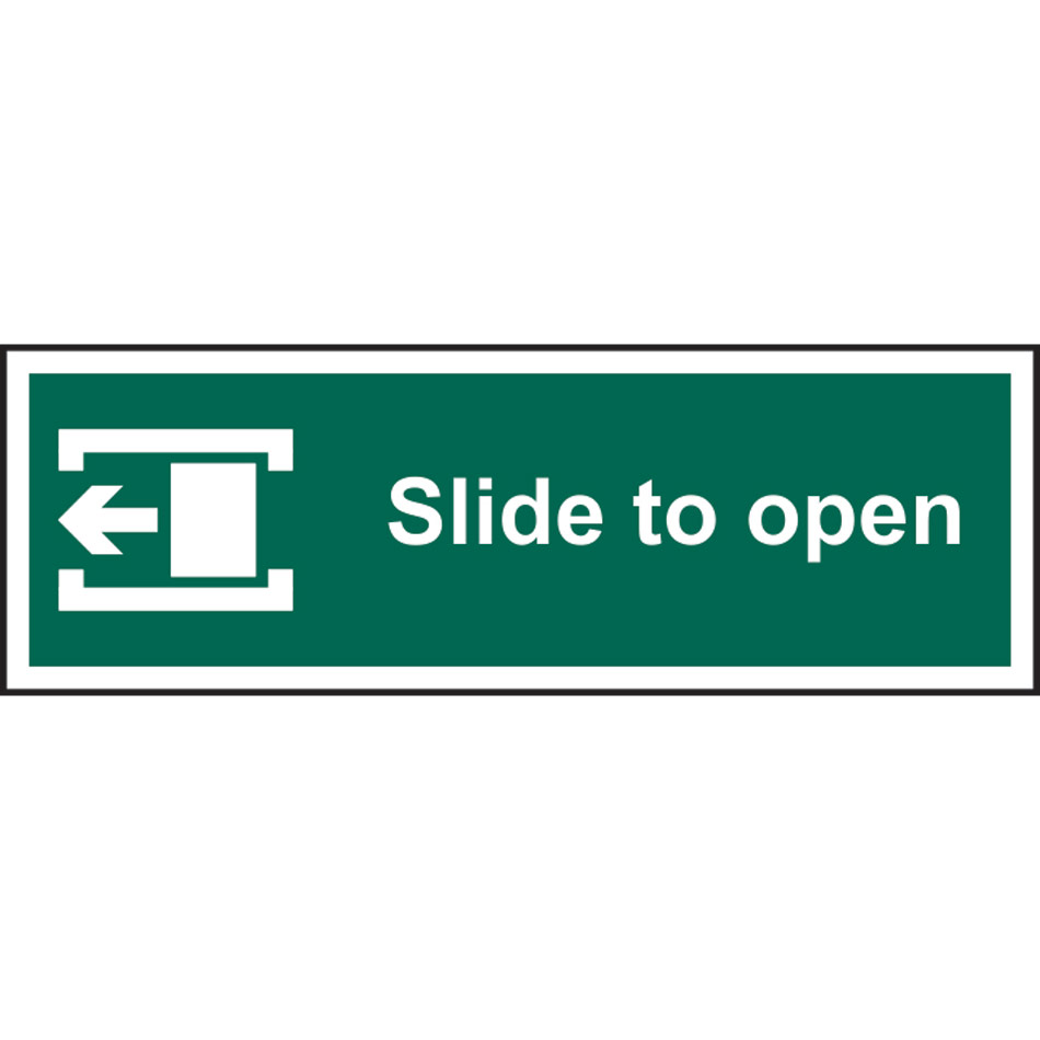 Slide to open (left) - SAV (300 x 100mm)