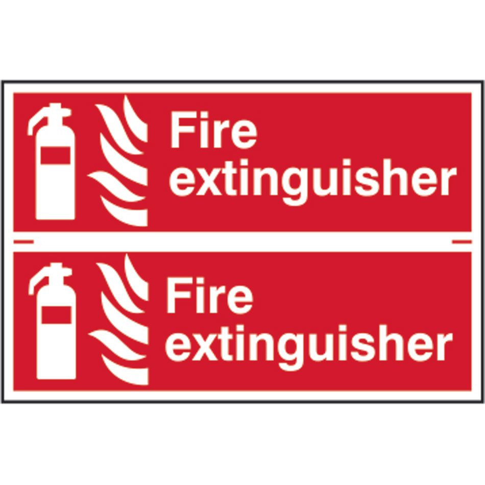 Fire extinguisher - PVC (300 x 200mm) 