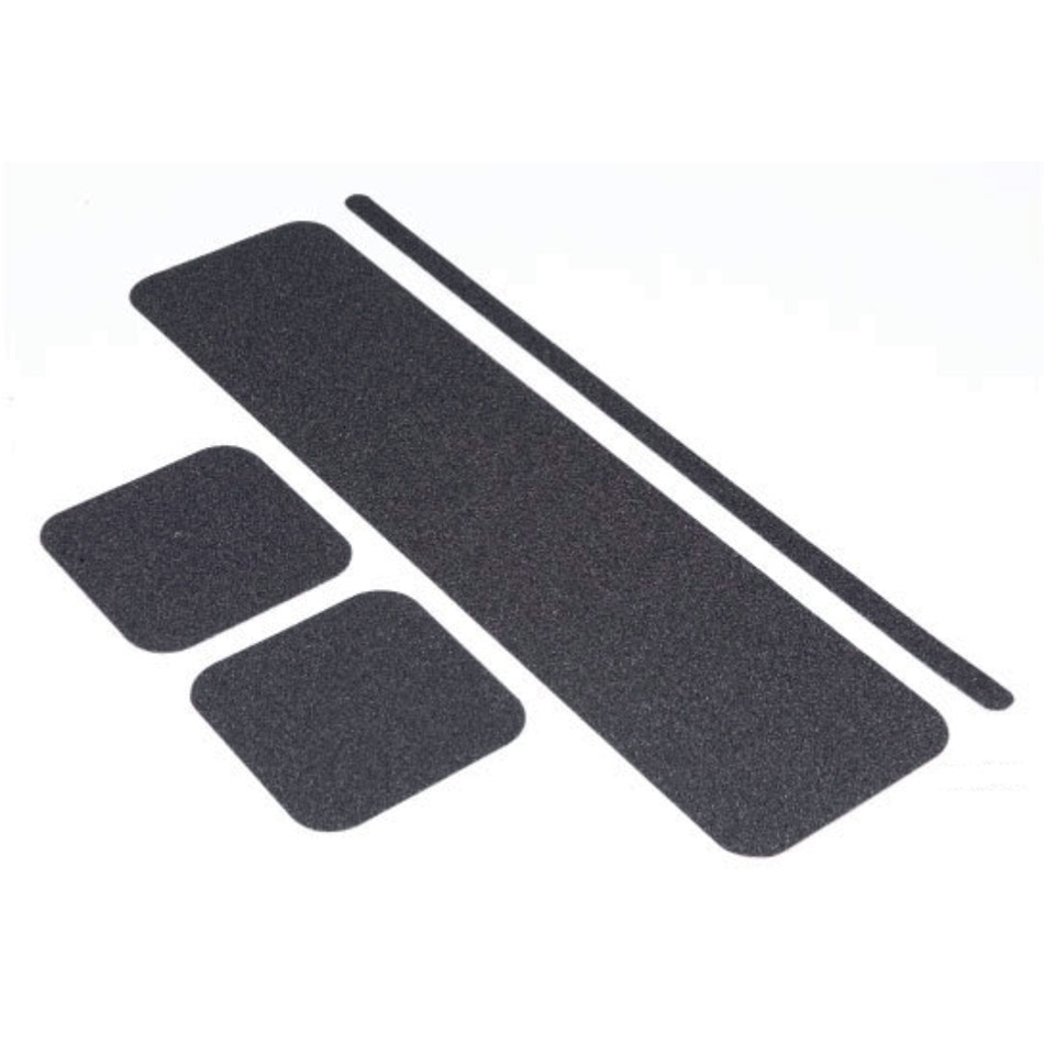 Black - Non Slip Floor Treads (140 x 140mm Pack of 10) 