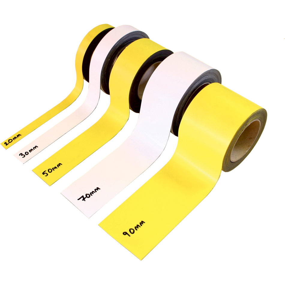 Magnetic Racking Strip - 20mm x 10m (White)