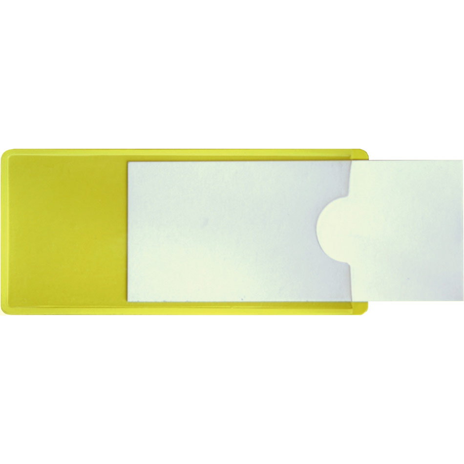 Magnetic Slide Pockets Side Opening - 25 x 110mm (Yellow - Pack 10)  