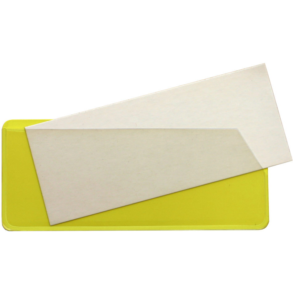 Magnetic Slide Pockets Side & Top Opening - 31 x 100mm (White - Pack 10)  