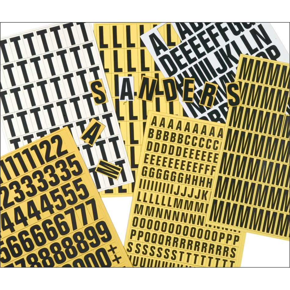 Magnetic Number Set - 17mm (Yellow)