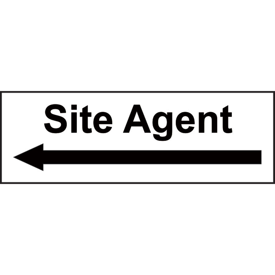 Site Agent arrow left - SAV (300 x 100mm)
