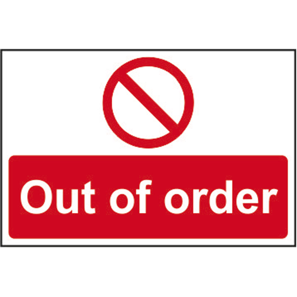 Out of order - RPVC (300 x 200mm)