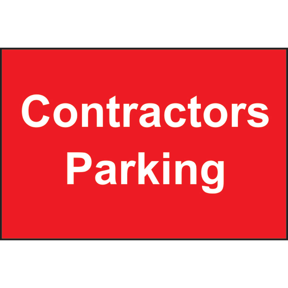 Contractors Parking - PVC (600 x 400mm)