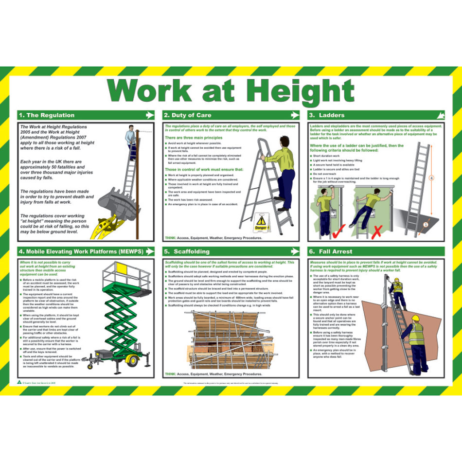 Safety Poster - Work at height